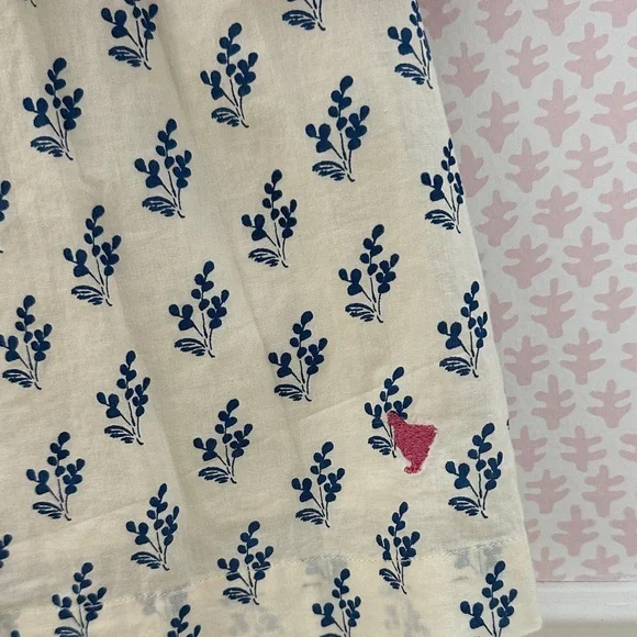 Pink Chicken Cream and Blue Floral Dress - Size 6 - Picture 4 of 6